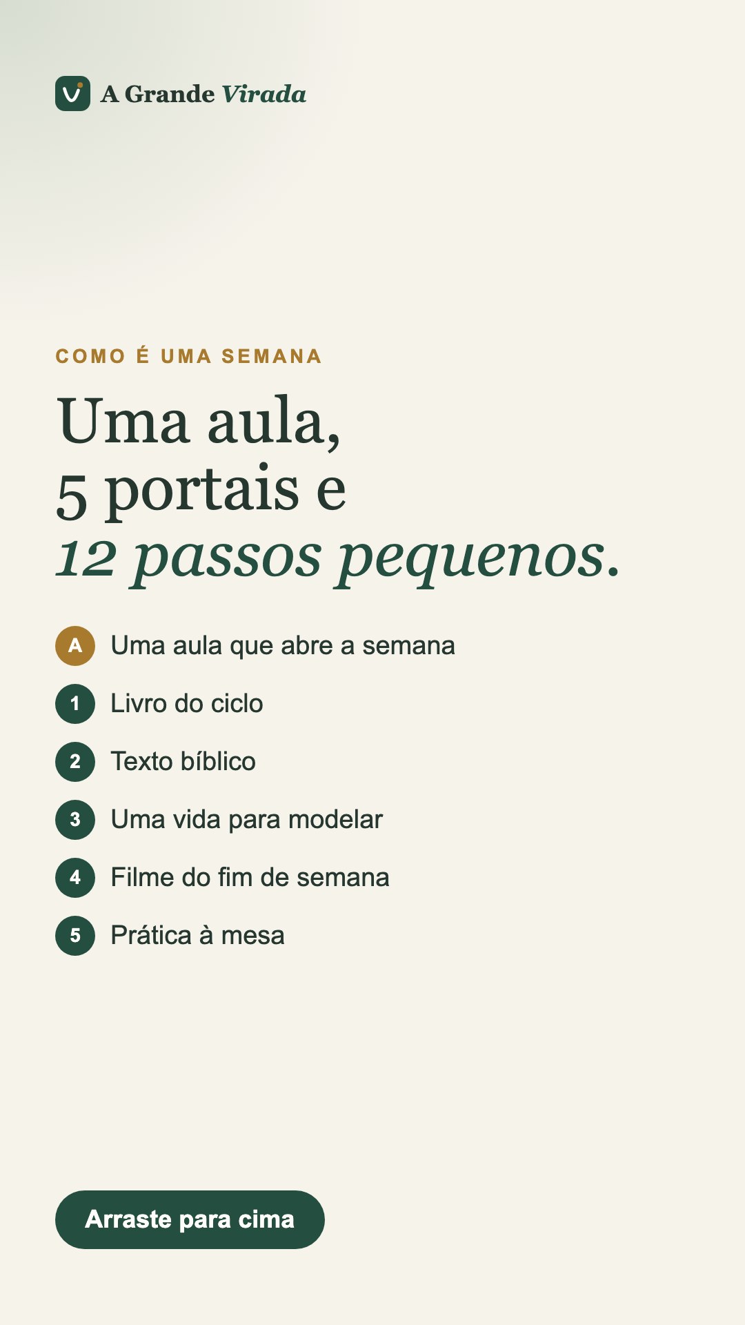 Stories · Como é uma semana